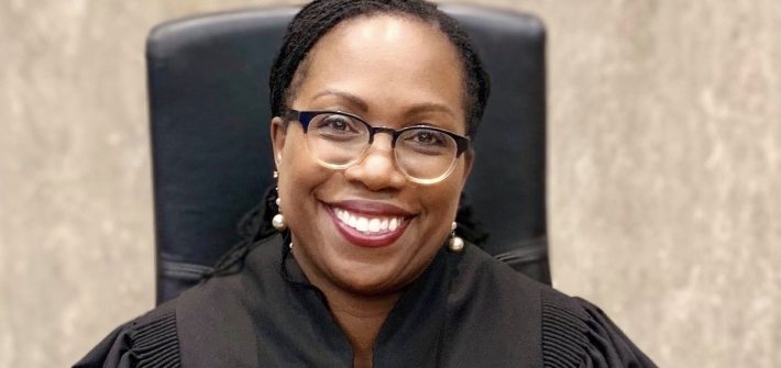 Ketanji Brown Jackson in a judicial robe