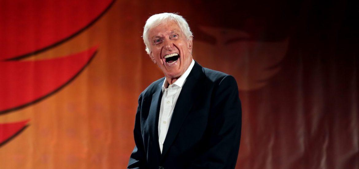 Dick Van Dyke laughing on stage at 2017 Comic-Con illustrates how to stay young at heart