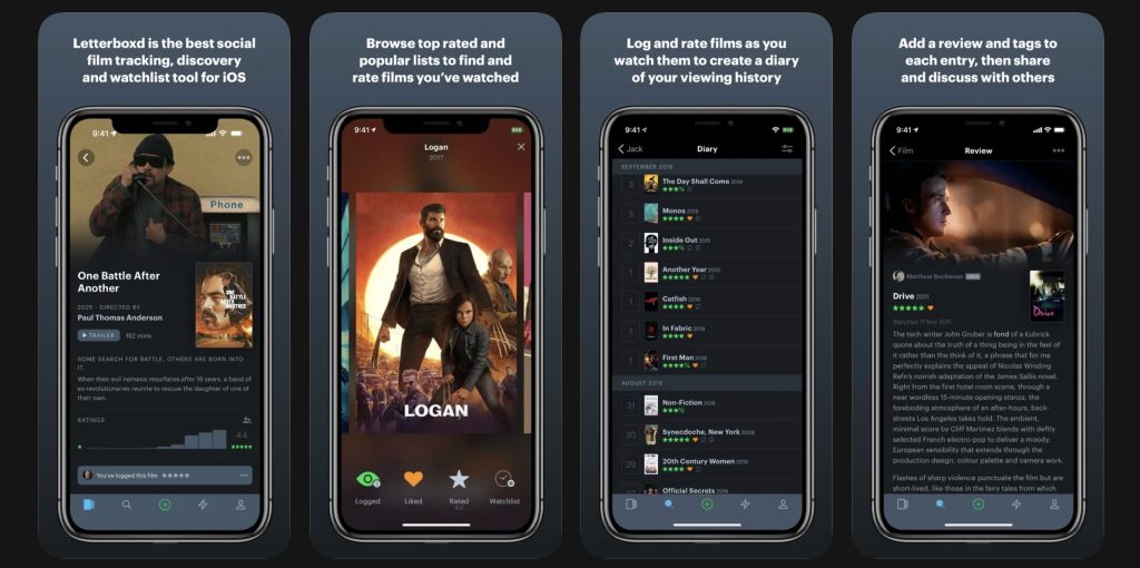 A screenshot of the Letterboxd app in the App Store